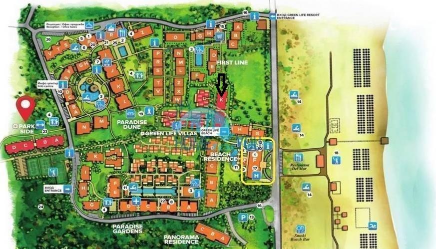 Апартамент В Green Life Beach Resort Sozopol Extérieur photo